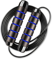 Jump Rope – Speed Jump Rope with Ball Bearings and Adjustable Cable – Jumping Cable for Men, Women, Kids – Ideal for Box, Sports, Cardio, Training – Tangle-Free Jumping and Memory Foam Handle