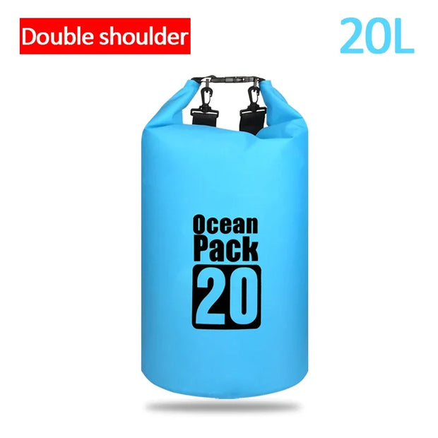 Waterproof PVC Dry Bag for Women Men 2L/5L/10L/15L/20L/30L Outdoor Sport Storage Bag for Kayaking, Boating, Fishing, Swimming