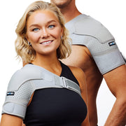 ZENKEYZ Shoulder Brace for Women & Men Rotator Cuff Support, Neoprene Stabilizer with Hot Cold Pack Pocket - Adjustable Arm Sling Shoulder Immobilizer, Left Right (Black, L/XL)