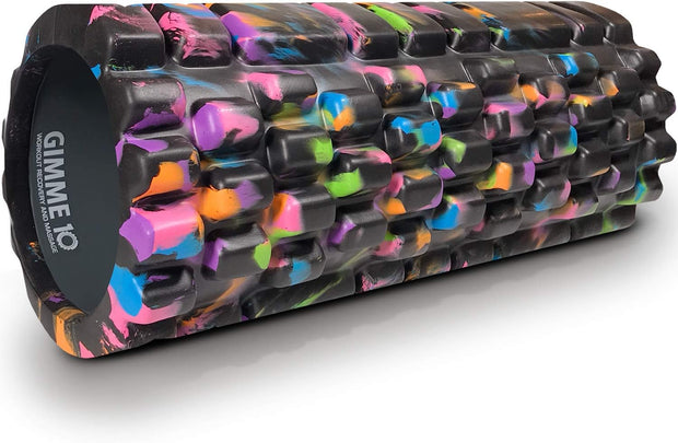 Trigger Point Releasing Foam Massage Roller with Medium Compression for Exercise, Stretching, and Muscle Recovery - Relieves Muscle Tightness, Improves Mobility, and Circulation