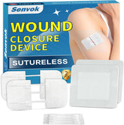 Sutures Butterfly Bandaids - 4 Pcs Laceration Closure Kit - Surgical Laceration Repair Without Sew - Quick Clot -Emergency Wound Closures Device (PU)