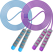 Jump Rope for Kids - Adjustable Soft Skipping Rope with Skin-Friendly Foam Handles for Kids, Boys, Girls, Children - Outdoor Fun Activity, Great Party Favor, Exercise Activity & Fitness