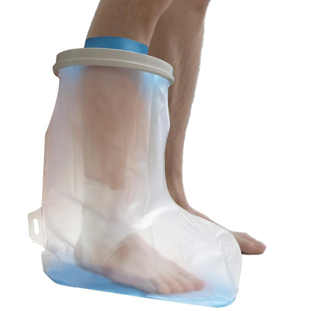 Non-Slip Waterproof Leg Cast Cover for Shower Adult, Cast Protector for Shower Leg Adult, Leg Cast Bag for Shower Foot Cover for Shower After Surgery Reusable(24.8 in. Long)