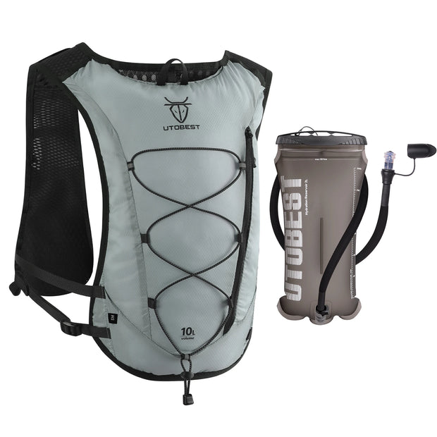 UTOBEST Trail Running Backpack 10L Ultra Lightweight Hydration Vest with 2L Water Bladder for Outdoor Hiking Cycling Marathon