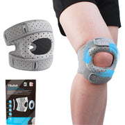Knee Brace for Women/ Men, 2025 New Upgraded Extended Edition Knee Braces, Adjustable Knee Support, Patellar Tendon Support Strap, Knee Wraps for Pain Relief for Meniscus Tear Knee Pain Arthritis Pain Injury Recoverys(Gray)