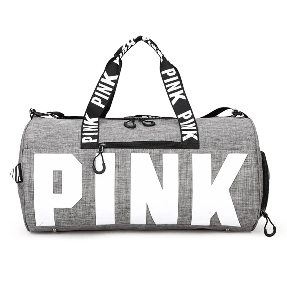 Handheld Fitness Bag Adjustable Shoulder Strap Dry Wet Separation Bags with Shoe Compartment Wear-resistant for Outdoor Football