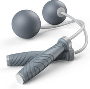 Weighted Cordless Jump Rope for Fitness - Silent Skipping Rope for Home Workouts, Adults & Beginners