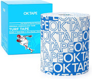 OK TAPE Turf Tape Football, Extra Wide Kinesiology Tape, Protects Arm from Turf Burn, Waterproof, Flexible, Super Sticky, White Athletic Tape (4 Inch x 30 Feet)
