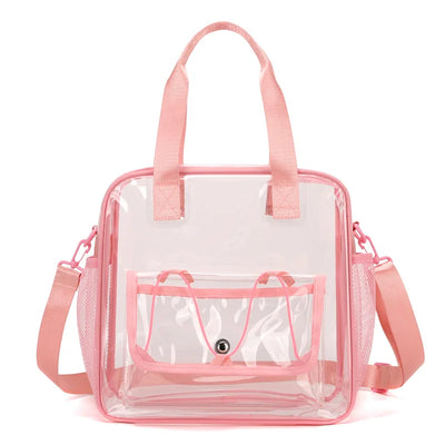 PVC Transparent Swimming Bag Beach Shoulder Crossbody Bag Large Summer Clear Waterproof Fitness Pool Yoga Handbag Sports Tote