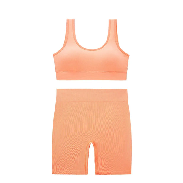 Large Size Women's Breathable Back Belly Pants Sports Fitness Yoga Set Workout Clothes for Women Yoga Set