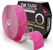 OK TAPE Kinesiology Tape Bulk 103Feet, Pro Adhesive, Water-Resistant k Tape, Elastic Athletic Tape, Latex Free, Uncut, Black