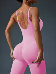 One-piece Seamless Sport Yoga Jumpsuit Sexy Back-u Bodycon Workout Clothes for Women Outfit Fitness Gym Set Sportwear Tracksuit