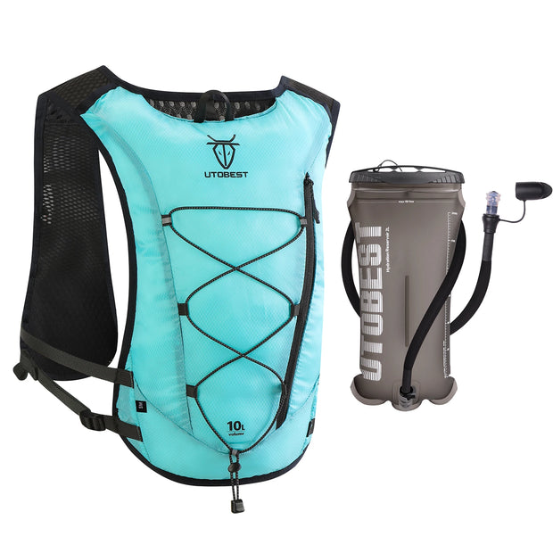 UTOBEST Trail Running Backpack 10L Ultra Lightweight Hydration Vest with 2L Water Bladder for Outdoor Hiking Cycling Marathon