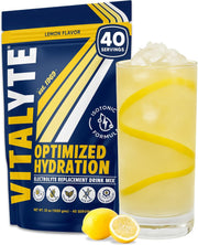 Vitalyte Electrolyte Powder Drink Mix, Isotonic Electrolyte Hydration Mix, Gluten Free Post Workout Powder Mix, Pack of 1, 35 oz., Cranberry Frost Flavor