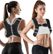 Weighted Vest Woman, 6lb/8lb/12lb/16lb/20lb, Adjustable Women Weighted Vest for Walking, Strength Training, Running, Fitness, Muscle Building, Black
