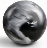 Yes4All Weighted Toning Balls for Exercise, Soft Medicine Balls for Exercise, Pilates, Yoga, Balance, Flexibility, 2-10lbs