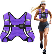 Weighted Vest, 6lb/8lb/12lb/16lb/20lb/25lb/30lb Weight Vest for Men Women, Body Weight Vests Adjustable with Reflective Stripe for Strength Training, Running, Training Workout, Jogging, Walking