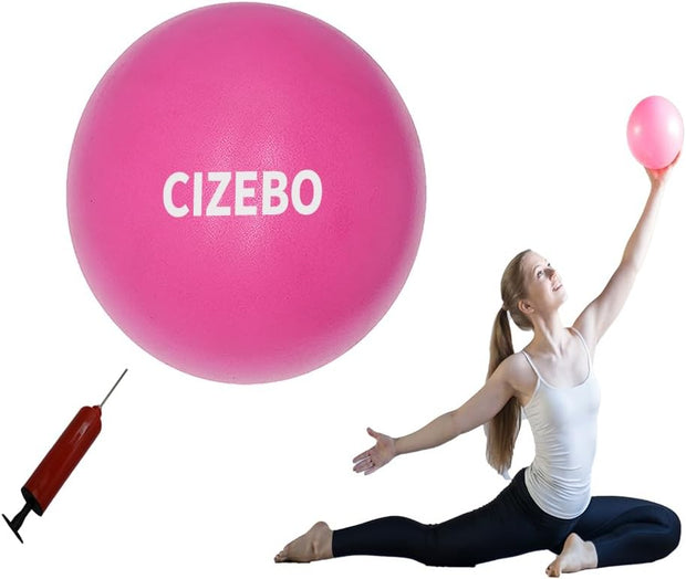 Small Exercise Ball for Between Knees, 6 inch Pilates Ball with Pump, Mini Yoga Core Ball Physical Therapy