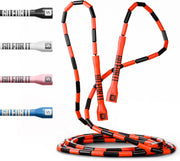 Sportbit Elite Beaded Jump Rope - Adjustable Speed Rope for Fitness, CrossFit, Boxing - Tangle-Free, Lightweight