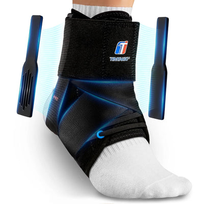 Quick Lace Up Ankle Brace for Women Men with Removable Side Splints, Ankle Stabilizer Braces for Sprained Ankle, Achilles Tendonitis, Ankle Support for Basketball,Volleyball,Soccer,Tennis,M