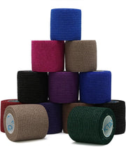OK TAPE 12 Rolls Self Adhesive Bandage Wrap, Elastic Athletic Tape, Self Stick Bandage Tape, Vet Wrap, Medical Wrap for Wrist, Feet, 2" x 5 Yards - White