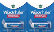 Vicks VapoInhaler, Portable Nasal Inhaler, Non-Medicated, Soothing Vapors, Menthol Scent, 1 Count