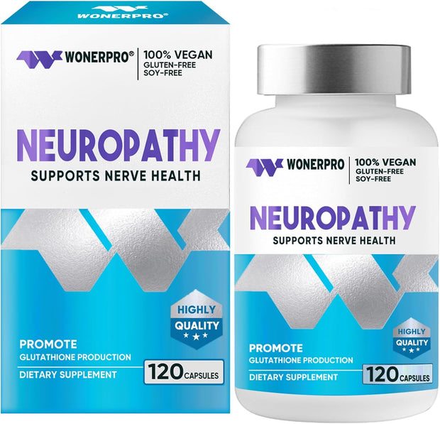 Nerve Savior for Neuropathy – 600 mg Alpha Lipoic Acid Supplement for Fingers, Hands, Toes & Feet – 120 Capsules