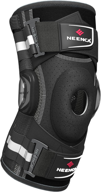 NEENCA Professional Knee Brace for Knee Pain, Hinged Knee Support with Patented X-Strap Fixing System, Medical for Pain Relief, Arthritis, Meniscus Tear, ACL, PCL, MCL, Runner, Sport -FSA/HSA Eligible