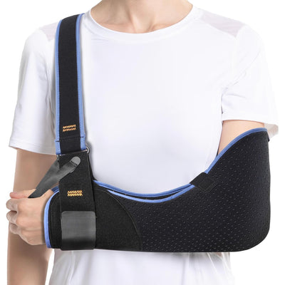 Velpeau Arm Sling Shoulder Immobilizer for Women and Men, fit Left or Right Arm - Rotator Cuff Support Brace - Medical Sling for Shoulder, Clavicle, Elbow Injury (Comfort type, Large: Bust 33.5″-41″)