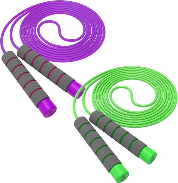Jump Rope For Kids,Jump Rope Kids,Adjustable Soft Skipping Rope,Toddler Jump Rope With Skin-Friendly Foam Handles For Kids, Boys,Girls,Women, Men,Exercise Activity,Outdoor Fitness