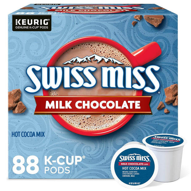 Swiss Miss Milk Chocolate Hot Cocoa, Single-Serve Keurig K-Cup Pods, Hot Chocolate, 44 Count