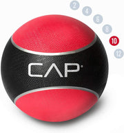 WF Athletic Supply Medicine & Exercise Ball - Durable Rubber & Consistent Weight Distribution; Comfort Textured Grip for Strength, Balance & Core Training, Multiple Choices Available