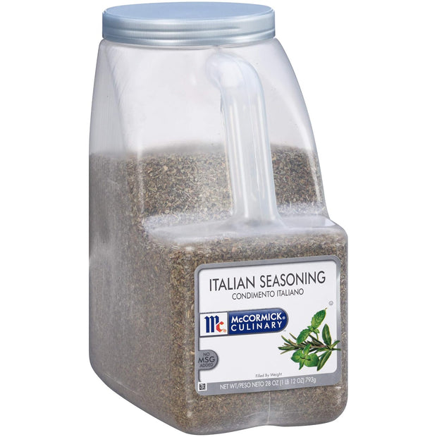 McCormick Culinary Italian Seasoning, 6.25 oz - One 6.25 Ounce Container of Italian Seasoning Blend for Mediterranean Cuisine, Perfect for Pasta Sauces, Meatballs, Pizza, Soups, Chicken and More