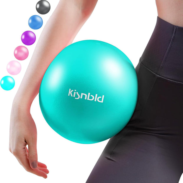 Small Exercise Ball, 9 Inch Mini Pilates Ball, Anti Burst and Slip Resistant Mini Yoga Ball for Stability, Fitness, Physical Therapy, Stretching & Core Strength Workout at Home Gym & Office