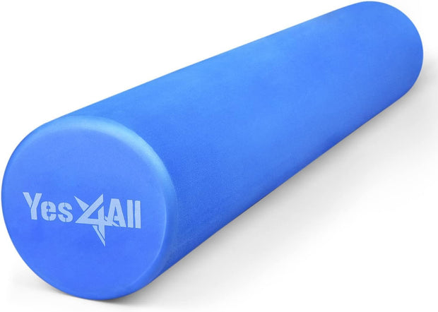 Yes4All EVA Firm Foam Roller for Back - Round Back Roller for Exercise, Yoga & Pilates 12/18/24/36 inch
