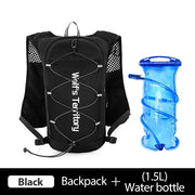 NEWBOLER Outdoor Trail Running Ultralight Backpack Running Hydration Vest Breathable Marathon Running Backpack Water Bottle