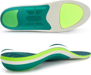 STSVZORR 220 lbs+ High Arch Support Insert Metatarsal Pad Pain Relief Men Women Plantar Fasciitis Insole Orthotic Flat Feet Heel Spur Comfort Standing All Day, Work Boots Shoe Insole