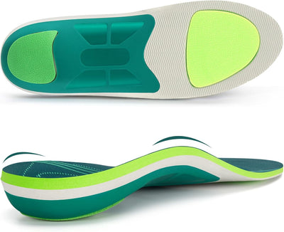 STSVZORR 220 lbs+ High Arch Support Insert Metatarsal Pad Pain Relief Men Women Plantar Fasciitis Insole Orthotic Flat Feet Heel Spur Comfort Standing All Day, Work Boots Shoe Insole