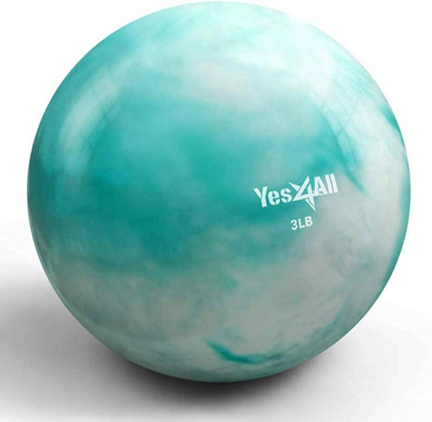 Yes4All Weighted Toning Balls for Exercise, Soft Medicine Balls for Exercise, Pilates, Yoga, Balance, Flexibility, 2-10lbs