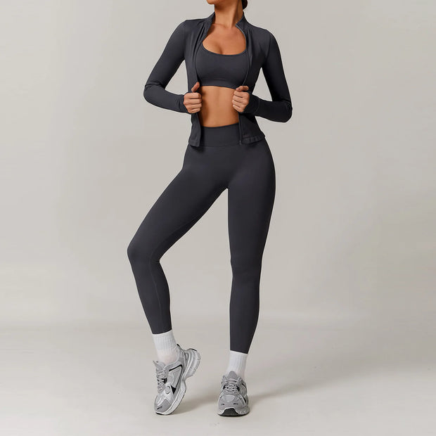 Sportswear Seamless Yoga Set 2/3PCS Gym Clothes Sportswear Yoga Suits For Women Fitness Set Tracksuits Sports Bra Gym Leggings