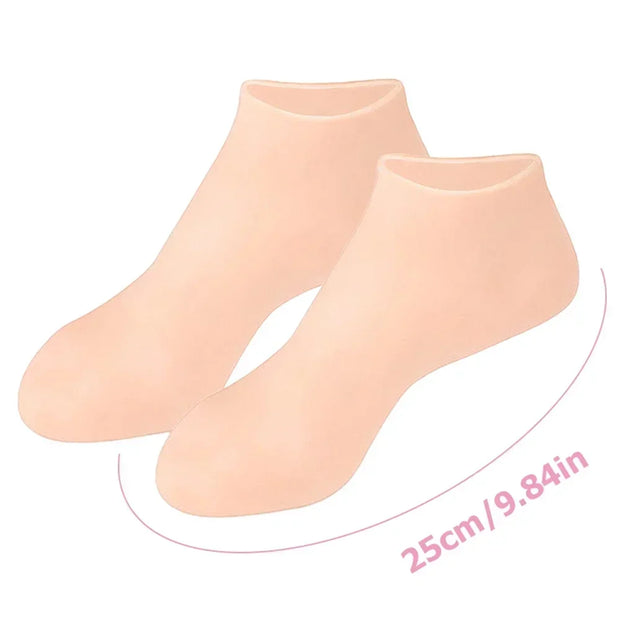Silicone Moisturizing Socks Exfoliating Gel Heel Socks Callus Cracked Dead Skin Remove Protector Foot Care Moisturizing Gel Sock