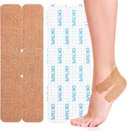 OK TAPE Kinesiology Tape for Ankle - 10 Precut Strips | Professional-Grade Water-Resistant & Breathable Ankle Tape for Sports Injury Recovery, Support, 10pcs, Pink