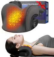 Wireless Heated Neck Stretcher for Pain Relief, Portable Cordless Neck Shoulder Cervical Traction Device with Graphene Heating Pad No Smell Magnetic Therapy Case Relaxer for TMJ Migraine Spine Alignme