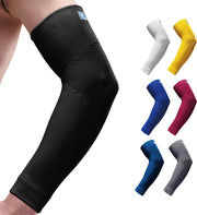 LP SUPPORT 668 Elbow Compression Sleeve Brace, Tennis and Golfer’s Elbow, Tendonitis, For Workouts, Men & Women (1-Pack)