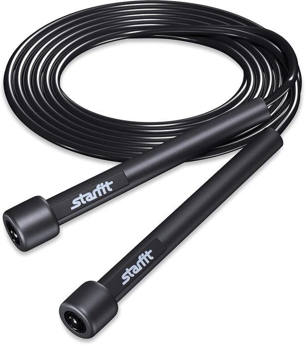 STARFIT Lightweight Jump Rope for Fitness and Exercise, Adjustable Jump Ropes with Plastic Handles, Cardio and Endurance Training, Jumping Rope for Workout