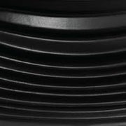 Oceanfoam Tidal Roller - Black - Muscle Massage Foam Roller for Back Pain & Stretching - Firm and Ergonomic Wide Wave Textured - Yoga, Athletics, & Wellness - Full Size, 20" x 5"