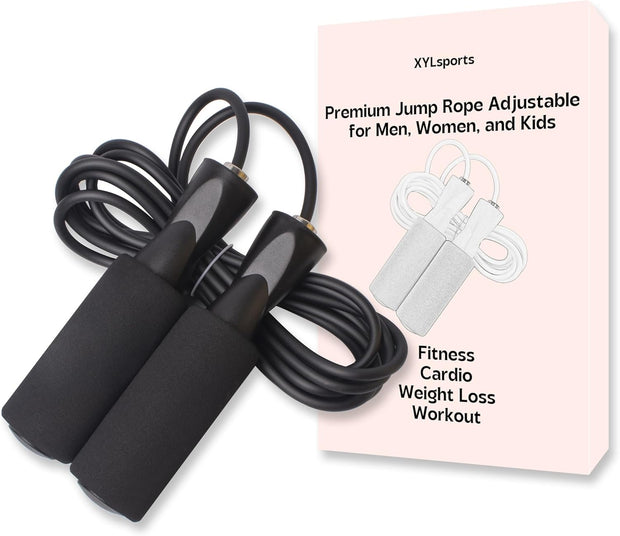 Jump Rope for Fitness Adjustable Rope for Men, Women, and Kids Ideal for Cardio and Training Workouts