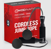 WOD Nation Ropeless Jump Rope for Men & Women - Cordless Jump Ropes for Fitness
