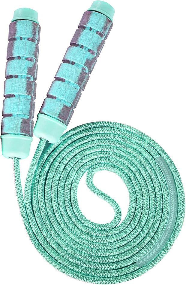 Jump Rope for Women & Men Adjustable Length Cotton Skipping Rope for Adults & Kids Workout Equipment for Weight Loss, Cardio, Boxing & Fitness Suitable for Home, Gym & School Use