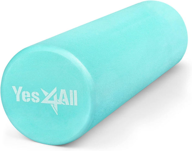 Yes4All EVA Firm Foam Roller for Back - Round Back Roller for Exercise, Yoga & Pilates 12/18/24/36 inch